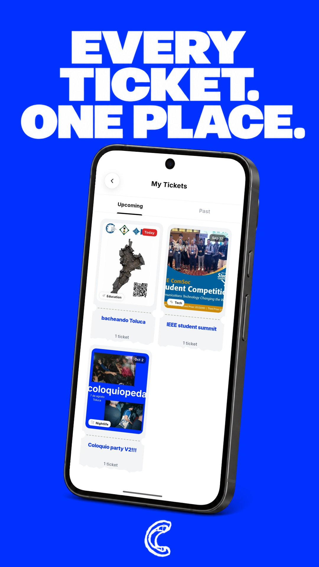 Event detail screen with attend button